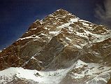 108 Annapurna Northwest Face Close Up From Ridge Above Miristi Khola Annapurna north summit close up from the ridge above the Miristi Khola.